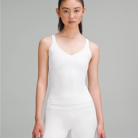 White V-Neck Tank Top - Picture 1 of 1